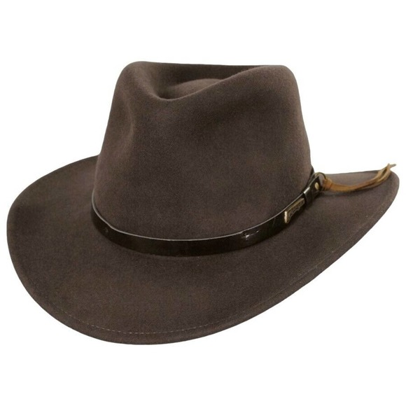 Dorfman Pacific Other - NEW Dorfman Pacific Indiana Jones Hat Mens Small 100% Wool Felt Outback Crushabl